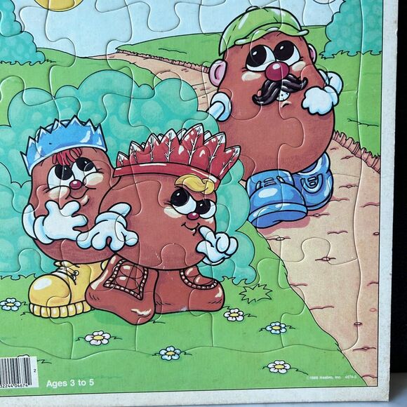 Vintage Potato Head Kids 1986 Frame Tray Puzzle 25 Pieces - MB Hasbro - Picture 5 of 6